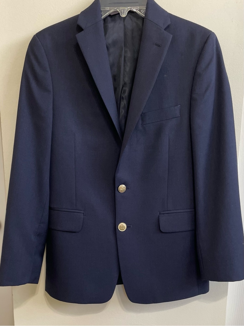 Boy's Michael Kors Classic Navy Blue Blazer  Sz 12 Red